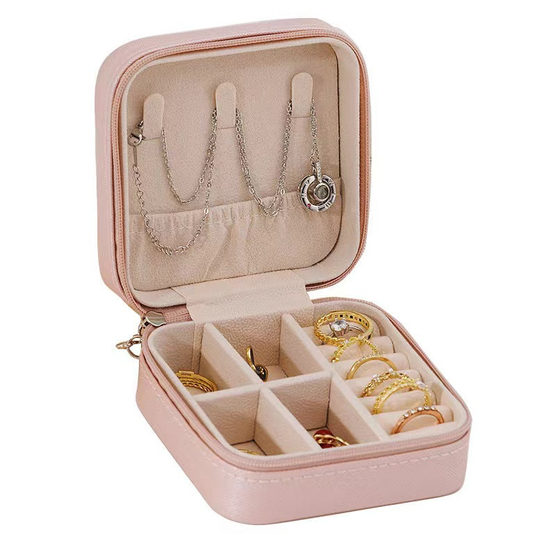 Boîte à Bijoux Zippée – Format Voyage