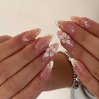 3D Flower Nail Art Nail Pieces Wearable Nail Tips Press on Nails