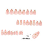 3D Flower Nail Art Nail Pieces Wearable Nail Tips Press on Nails
